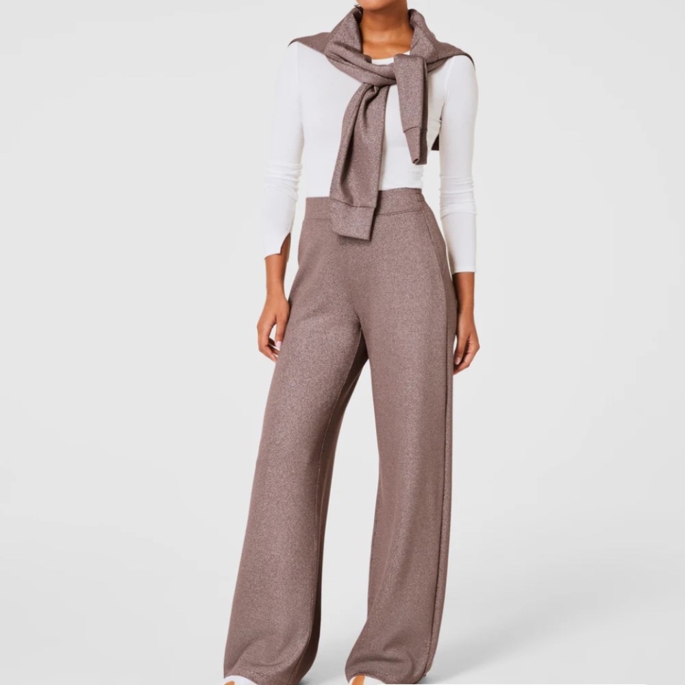 SPANX Airessentials Shimmer Wide Leg